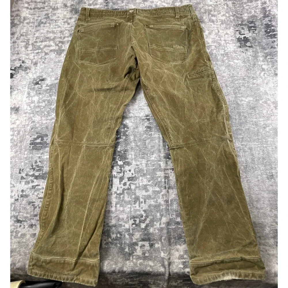 Kuhl Mens 40x32 Ryder Pants Khaki Patina Dye Distressed Outdoor Hiking Workwear - Picture 2 of 16